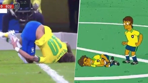 Los mejores memes: todo Twitter se ríe de cómo se tira Neymar contra Ecuador