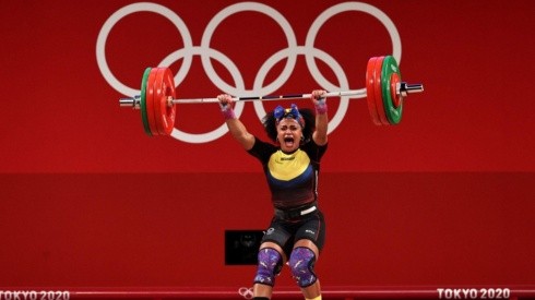 Neisi Dajomes ganó la tercera medalla de oro de la historia de Ecuador. Foto: @Tokyo2020es