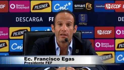 Francisco Egas llegó a la FEF en 2019. Foto: @FEF