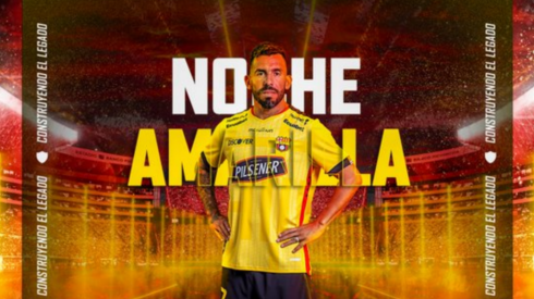 Carlos Tévez es la estrella invitada de Barcelona a la 'Noche Amarilla'. Foto: @BarcelonaSC