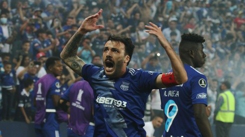 Emelec empató en la ida con gol de Sebastián Rodríguez. Foto: API