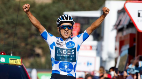 Richard Carapaz ganó la etapa 20 de La Vuelta. Foto: @lavuelta