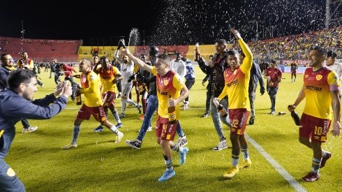 Aucas buscará su primer campeonato ante Barcelona. Foto: API