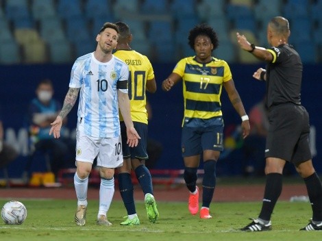 Lionel Messi destaca a Ecuador en la Copa América de Brasil