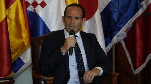 Francisco Egas, presidente de la Federación Ecuatoriana de Fútbol. Foto: StudioFútbol