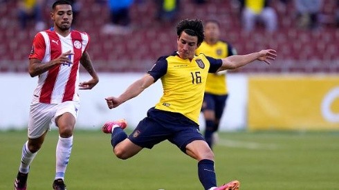 Fernando Gaibor jugando con la selección de Ecuador. Foto: Getty Images.