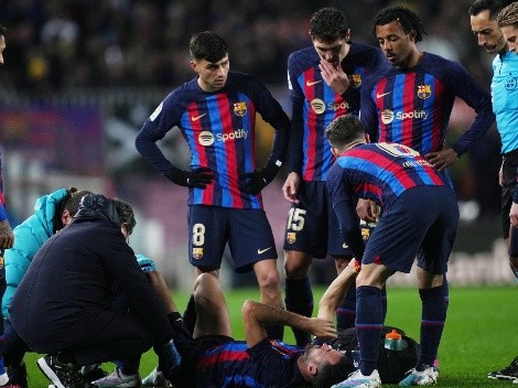 Terrible: Así fue la lesión de Sergio Busquets en el Barcelona vs Sevilla (VIDEO)