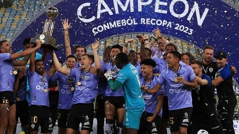 Independiente Del Valle se proclamó campeón de la Conmebol Recopa. Foto: Getty Images.