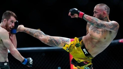 Vera ante Sandhagen en la UFC. Foto: Getty Images.