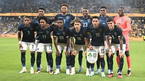 La Selección de Ecuador enfrentando a la de Australia. Foto: Getty Images.